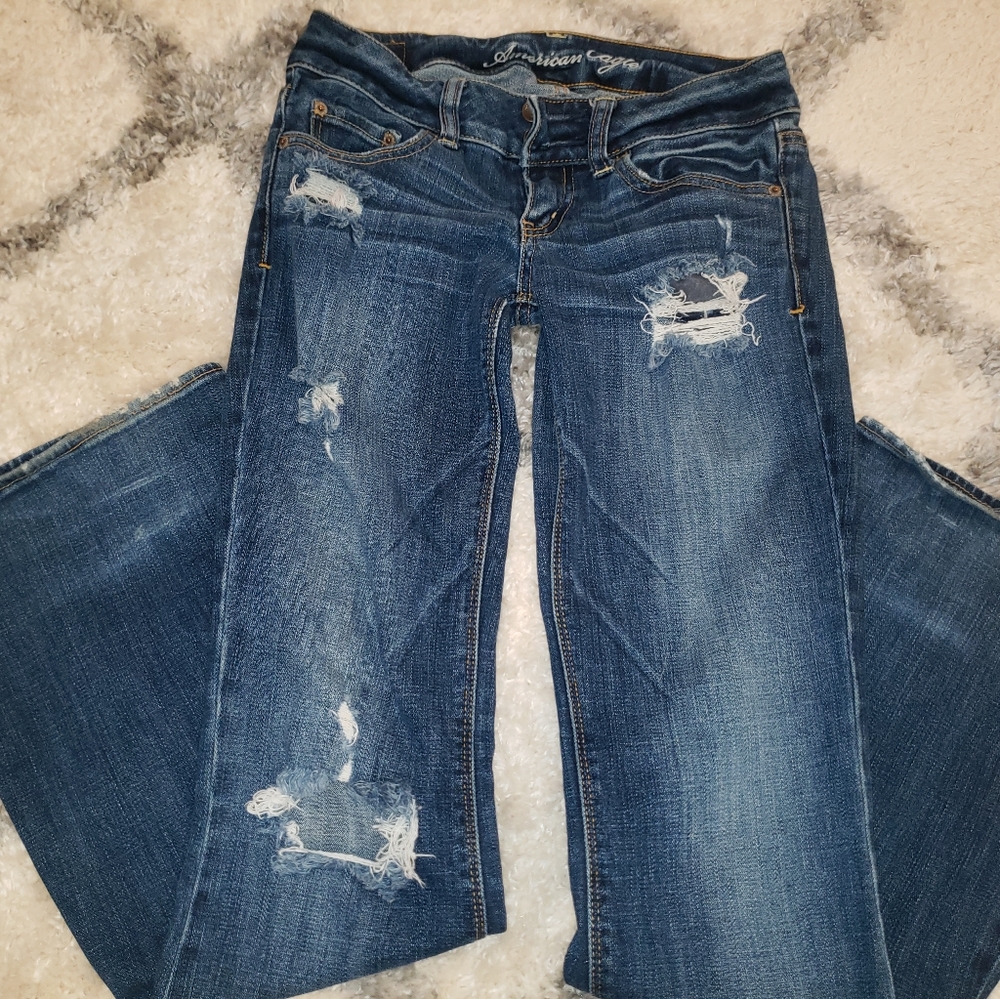 American eagle stretch flare vintage jeans
